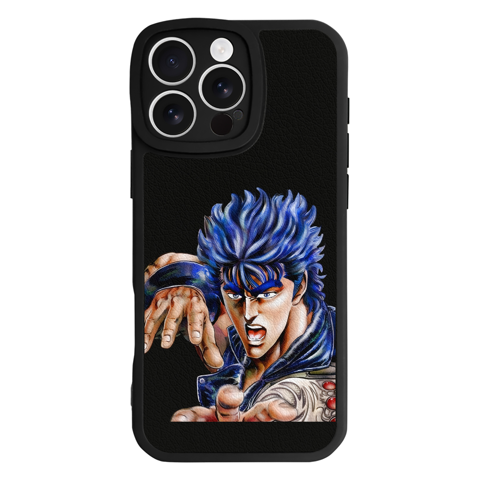 （画像用） 北斗の拳 Fist of the North Star 【iPhone 16シリーズ対応】シリコンスマホケース（レザー調） 材質：シリコン